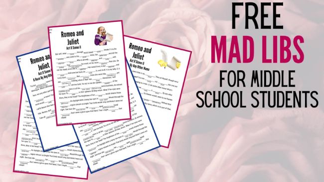 Printable Mad Libs for High School Students